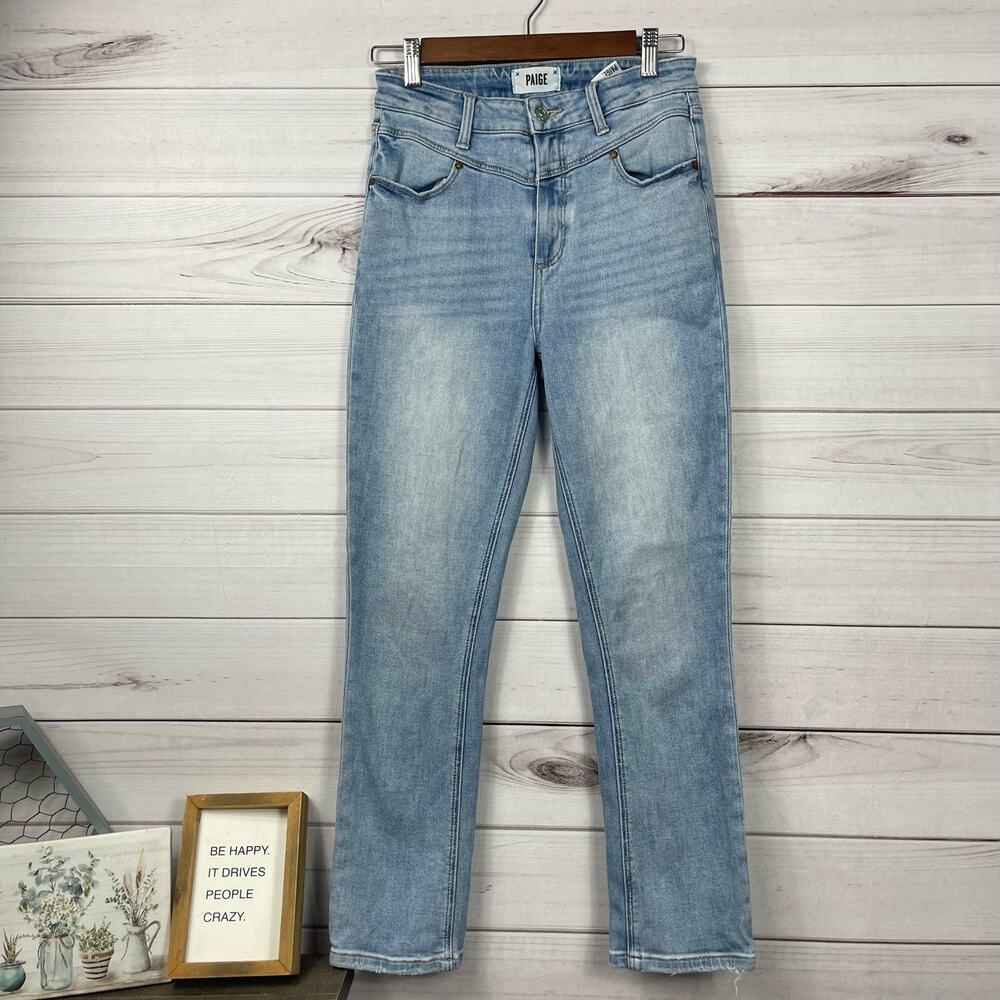 PAIGE Sarah Slim Front Yoke Light Wash Size‎ 28